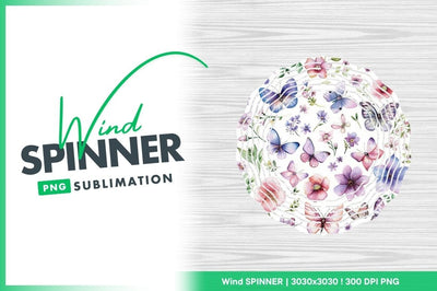 Watercolor Butterflies Flowers and Greenery on White Background Sublimation Regulrcrative 