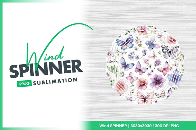 Watercolor Butterflies Flowers and Greenery on White Background Sublimation Regulrcrative 