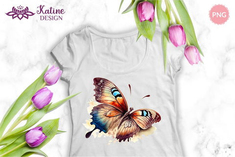 Watercolor Butterfly Clipart, Butterfly Illustrations, Butterfly Clipart, Butterfly PNG, Watercolor Clipart, Watercolor Butterfly, Butterflies Clipart, Instant Download, Butterfly Sublimation Design, Butterfly Design, Butterfly Transparent PNG Sublimation KatineDesign 
