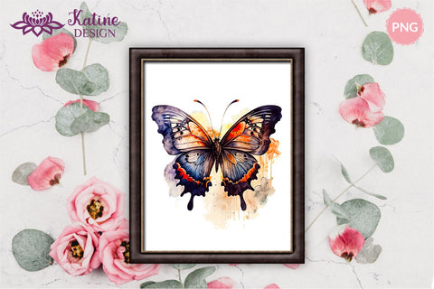 Watercolor Butterfly Clipart, Butterfly Illustrations, Butterfly Clipart, Butterfly PNG, Watercolor Clipart, Watercolor Butterfly, Butterflies Clipart, Instant Download, Butterfly Sublimation Design, Butterfly Design, Butterfly Transparent PNG Sublimation KatineDesign 