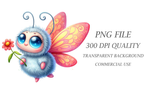 Watercolor Butterfly Clipart Sublimation Rupkotha 