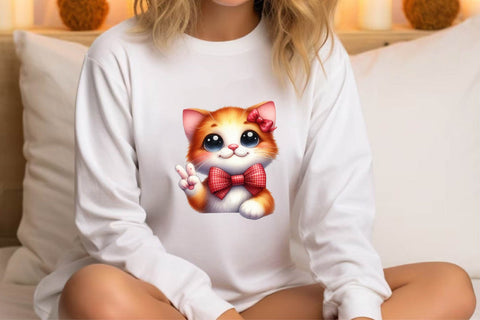 Watercolor Cats Clipart Sublimation Rupkotha 