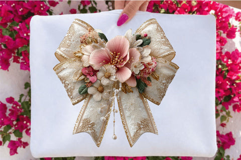 Watercolor Christmas Coquette Bow Clipart Bundle. Sublimation SVGArt 