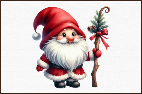 Watercolor Christmas Gnome Sublimation Sublimation designartist 