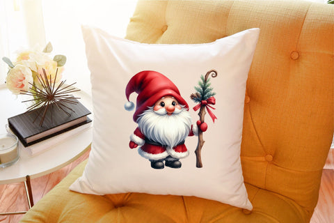 Watercolor Christmas Gnome Sublimation Sublimation designartist 