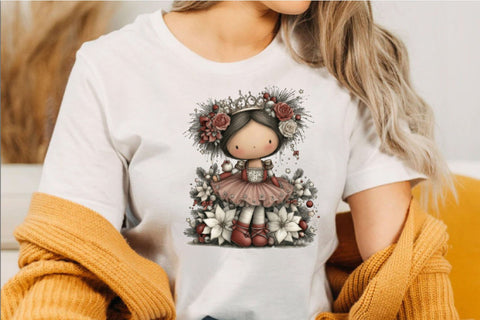 Watercolor Christmas Nutcracker Clipart Bundle. Sublimation SVGArt 