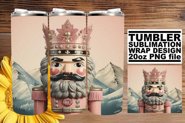 Watercolor Christmas Retro Tumbler Wrap - Holiday 20oz Clipart Sublimation afrosvg 