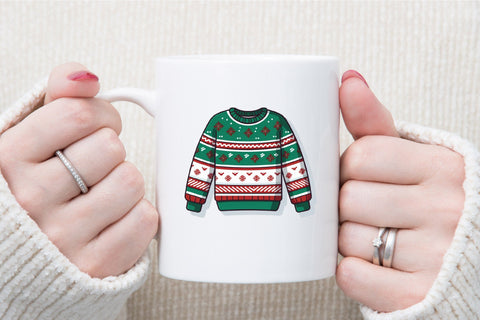 Watercolor Christmas Sweaters Clipart Sublimation designartist 