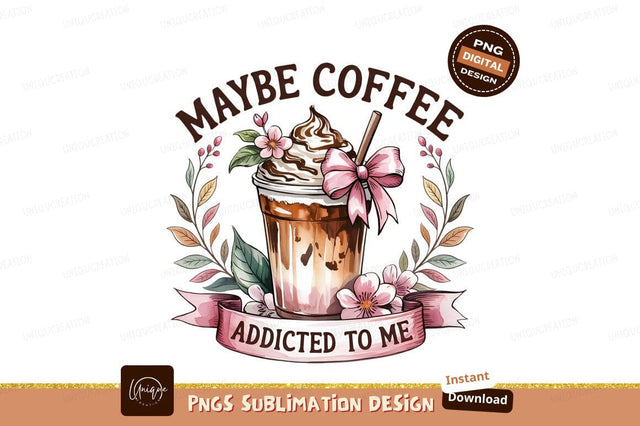 Watercolor Coffee Beverage Design Sublimation Png Sublimation Designangry 