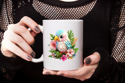 Watercolor Cute 3D Birds Sublimation Clipart Bundle Sublimation Designangry 