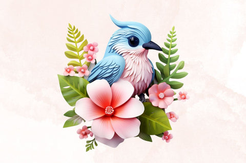 Watercolor Cute 3D Birds Sublimation Clipart Bundle Sublimation Designangry 