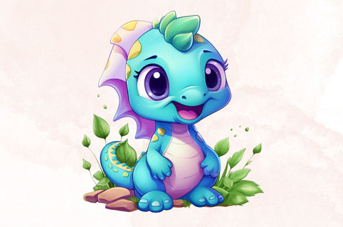 Watercolor Cute Baby Dinosaurs Stickers Bundle Sublimation Designangry 