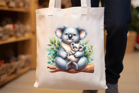Watercolor Cute Baby Koala Clipart Sublimation Rupkotha 