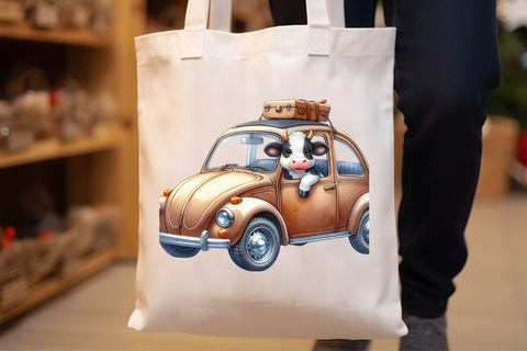 Watercolor Cute Cow Clipart Sublimation Rupkotha 