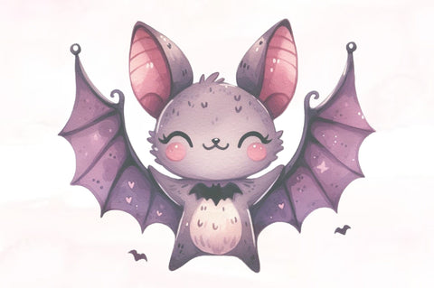 Watercolor Cute Halloween Clipart Bundle Sublimation SVGista 