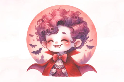 Watercolor Cute Halloween Clipart Bundle Sublimation SVGista 