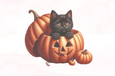 Watercolor Cute Halloween Clipart Bundle Sublimation SVGista 