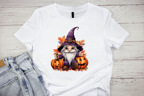 Watercolor Cute Halloween Gnomes Sublimation Bundle Sublimation Designangry 