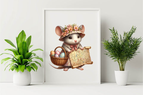 Watercolor Cute Rat Clipart PNG Sublimation Clipart Sublimation SVGArt 