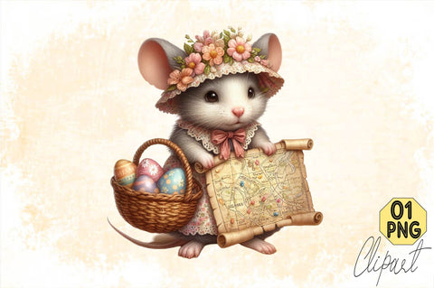 Watercolor Cute Rat Clipart PNG Sublimation Clipart Sublimation SVGArt 