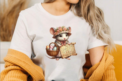 Watercolor Cute Rat Clipart PNG Sublimation Clipart Sublimation SVGArt 