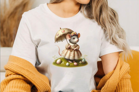 Watercolor Cute Rat Clipart PNG Sublimation Clipart Sublimation SVGArt 