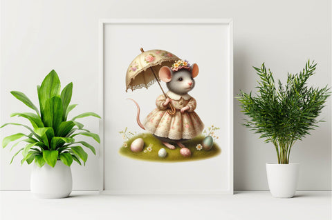Watercolor Cute Rat Clipart PNG Sublimation Clipart Sublimation SVGArt 