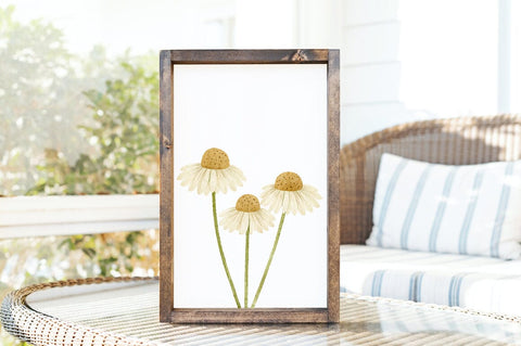 Watercolor Daisy PNG, Minimal Wildflower Clipart Sublimation Pickled Thistle Creative 