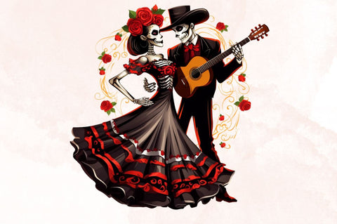 Watercolor Dia De Los Muertos Skeleton Sublimation Bundle Sublimation Designangry 