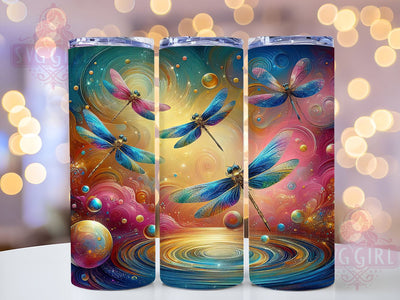 Watercolor Dragonfly 20oz Tumbler Wrap, Dragonfly Tumbler, 20oz Tumbler, Sublimation Wrap, Nature Tumbler, Custom Tumbler, Insect Gift Sublimation SvggirlplusArt 