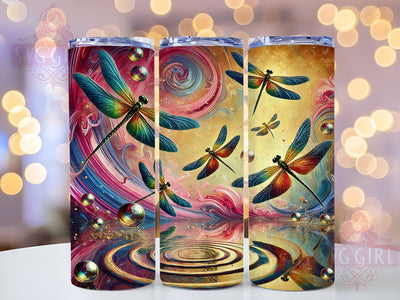 Watercolor Dragonfly 20oz Tumbler Wrap, Dragonfly Tumbler, 20oz Tumbler, Sublimation Wrap, Nature Tumbler, Custom Tumbler, Insect Gift Sublimation SvggirlplusArt 