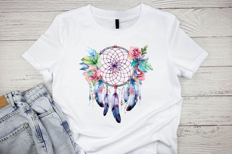 Watercolor Dreamcatcher Clipart Bundle Sublimation Designangry 