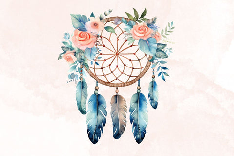 Watercolor Dreamcatcher Clipart Bundle Sublimation Designangry 