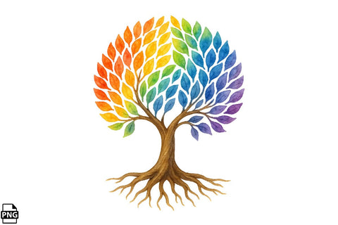 Watercolor Dreaming Tree Clipart Bundle Printable File Sublimation Creativedesigntee 