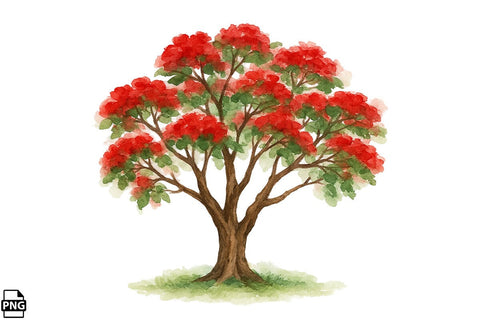 Watercolor Dreaming Tree Clipart Bundle Printable File Sublimation Creativedesigntee 