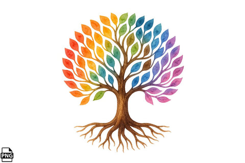 Watercolor Dreaming Tree Clipart Bundle Printable File Sublimation Creativedesigntee 