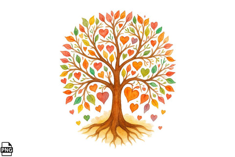 Watercolor Dreaming Tree Clipart Bundle Printable File Sublimation Creativedesigntee 