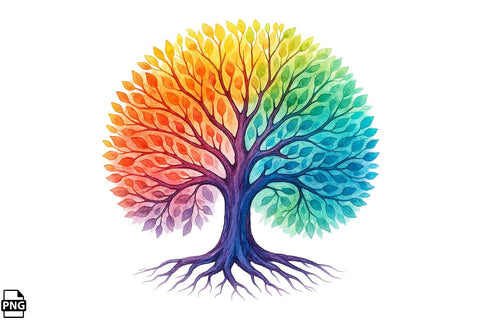 Watercolor Dreaming Tree Clipart Bundle Printable File Sublimation Creativedesigntee 