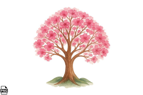 Watercolor Dreaming Tree Clipart Bundle Printable File Sublimation Creativedesigntee 