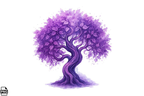 Watercolor Dreaming Tree Clipart Bundle Printable File Sublimation Creativedesigntee 