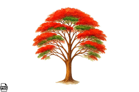 Watercolor Dreaming Tree Clipart Bundle Printable File Sublimation Creativedesigntee 