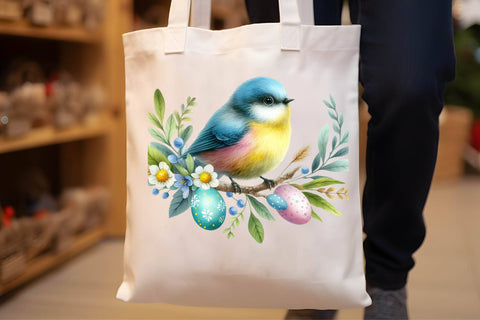 Watercolor Easter Bird Clipart Sublimation Rupkotha 