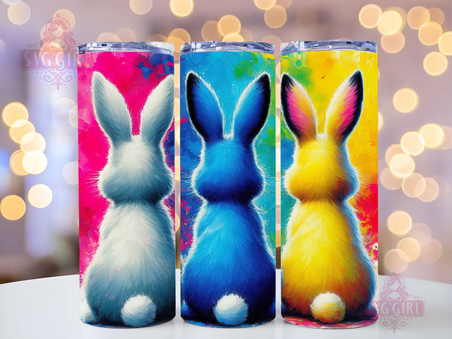 Watercolor Easter Bunny 20oz Tumbler Wrap Sublimation Design, Straight Tapered Tumbler Wrap, Happy Easter Day Tumbler Png, Funny Bunny PNG, Instant Digital Download Sublimation SvggirlplusArt 
