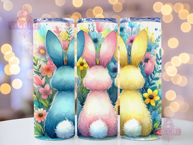 Watercolor Easter Bunny 20oz Tumbler Wrap Sublimation Design, Straight Tapered Tumbler Wrap, Happy Easter Day Tumbler Png, Funny Bunny PNG, Instant Digital Download Sublimation SvggirlplusArt 