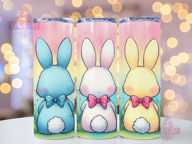 Watercolor Easter Bunny 20oz Tumbler Wrap Sublimation Design, Straight Tapered Tumbler Wrap, Happy Easter Day Tumbler Png, Funny Bunny PNG, Instant Digital Download Sublimation SvggirlplusArt 