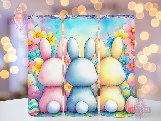 Watercolor Easter Bunny 20oz Tumbler Wrap Sublimation Design, Straight Tapered Tumbler Wrap, Happy Easter Day Tumbler Png, Funny Bunny PNG, Instant Digital Download Sublimation SvggirlplusArt 