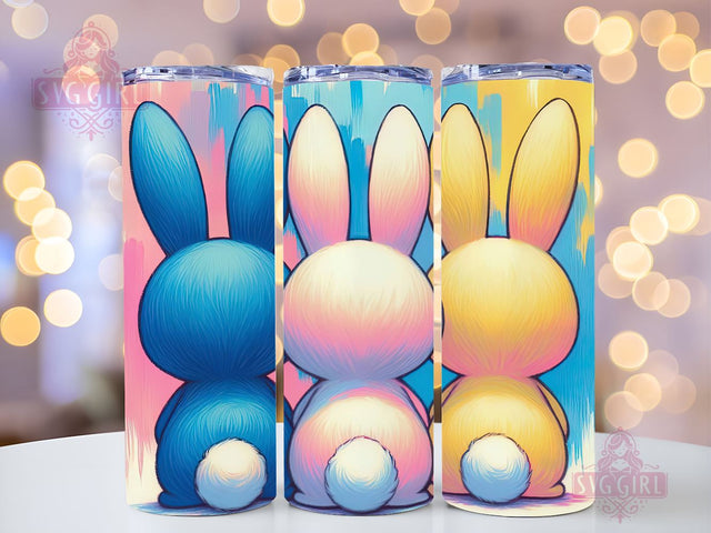 Watercolor Easter Bunny 20oz Tumbler Wrap Sublimation Design, Straight Tapered Tumbler Wrap, Happy Easter Day Tumbler Png, Funny Bunny PNG, Instant Digital Download Sublimation SvggirlplusArt 