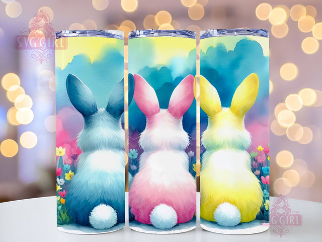 Watercolor Easter Bunny 20oz Tumbler Wrap Sublimation Design, Straight Tapered Tumbler Wrap, Happy Easter Day Tumbler Png, Funny Bunny PNG, Instant Digital Download Sublimation SvggirlplusArt 