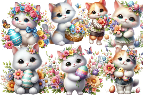 Watercolor Easter Bunny Clipart Sublimation Rupkotha 
