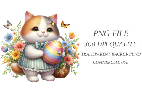 Watercolor Easter Bunny Clipart Sublimation Rupkotha 